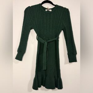 Grace Karin Hunter Green Sweater Dress Kids Size 10Y